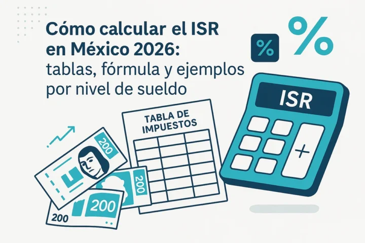 Imagen hero del artículo: Cómo calcular el ISR en México 2026: tablas, fórmula y ejemplos por nivel de sueldo