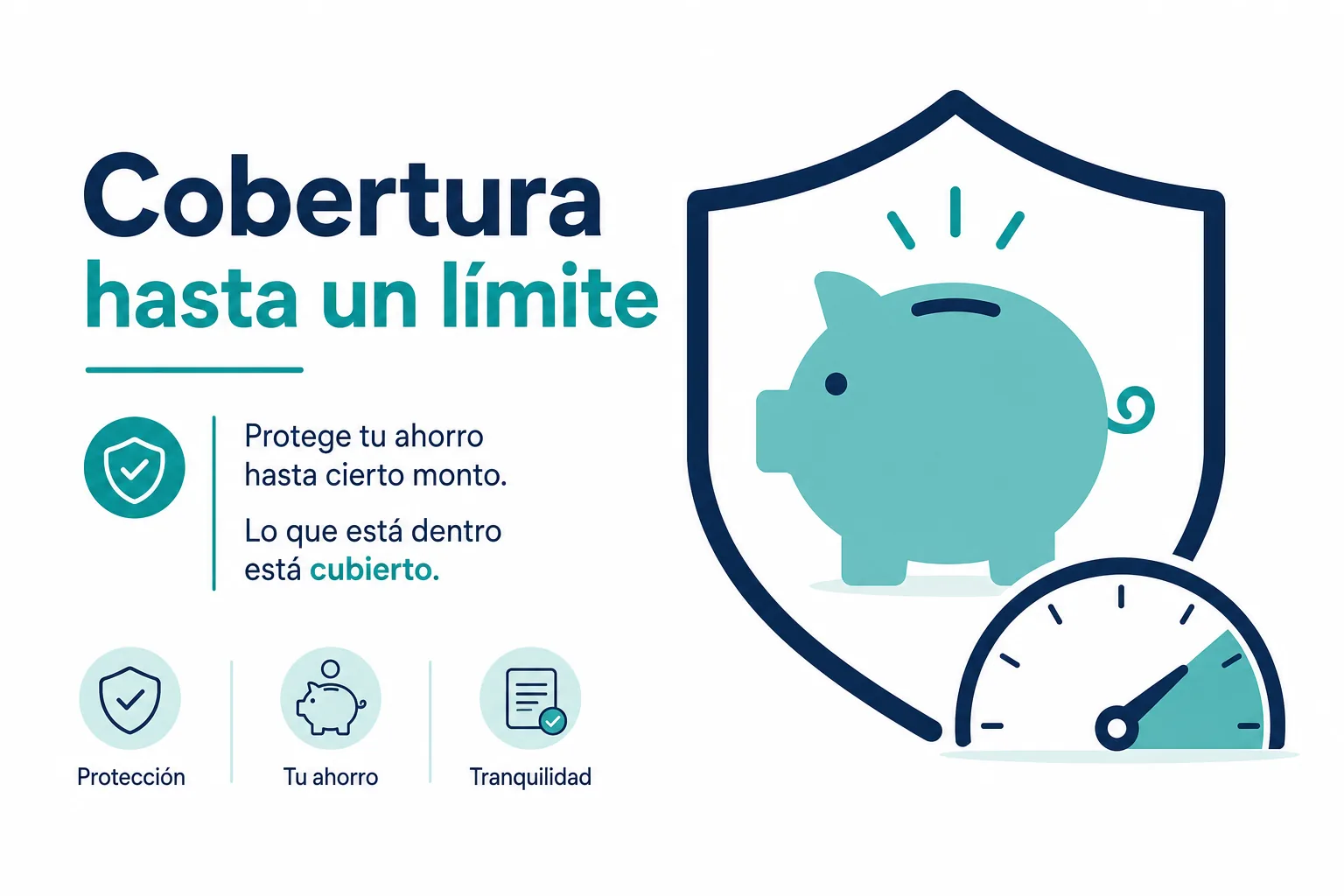 Infografía del límite de cobertura del Fondo de Protección para ahorradores en SOFIPO