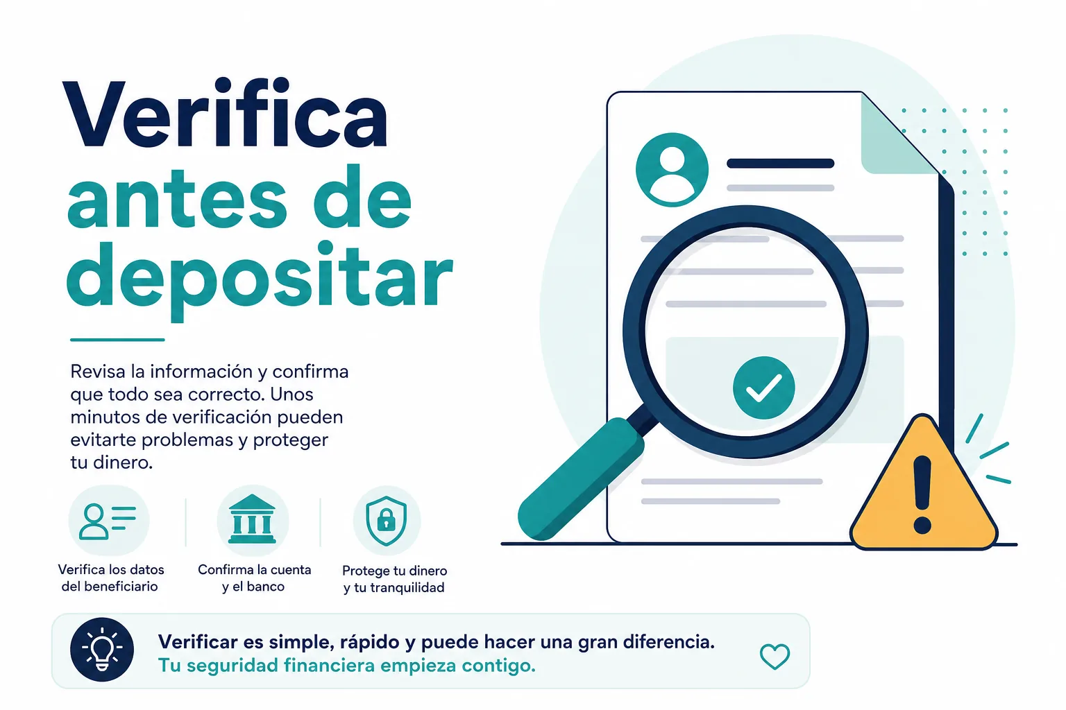 Infografía de cómo verificar que una SOFIPO sea legítima antes de abrir una cuenta