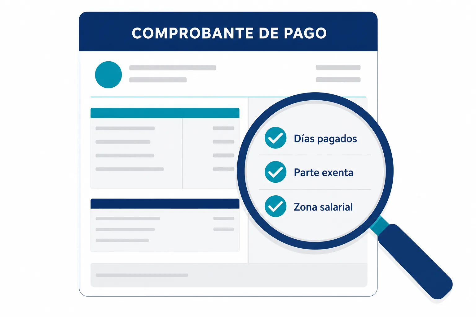 Lista de verificación del recibo de nómina para revisar el aguinaldo: días, parte exenta y zona salarial